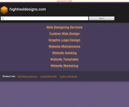 Highheeldesigns.com(Escort WebSite Design) Screenshot