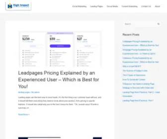 Highimpactdesigner.com(High Impact Designer) Screenshot