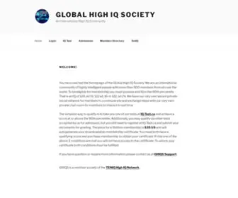 HighiqSociety.net(An International High IQ Community) Screenshot