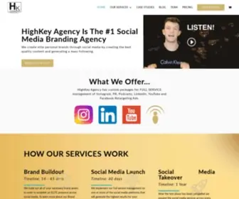 Highkeyagency.com(HighKey Agency) Screenshot