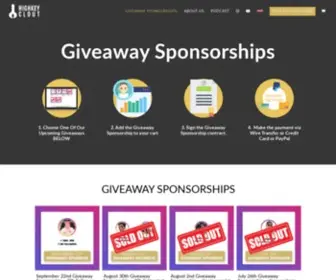 Highkeyclout.com(Giveaway Sponsorships) Screenshot