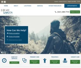 Highlakeshealthcare.com(High Lakes Health Care) Screenshot