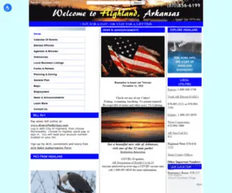 Highland-Arkansas.com(Highland Arkansas) Screenshot