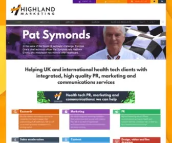 Highland-Marketing.com(Highland Marketing healthcare and technology PR and marketing Highland Marketing healthcare and technology PR and marketing) Screenshot