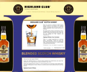 Highlandclubscotchwhisky.com(Scotch Whisky) Screenshot