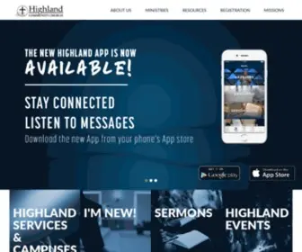 Highlandcommunitychurch.com(Highland Community Church) Screenshot