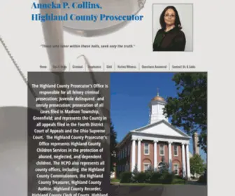 Highlandcountyprosecutor.com(Anneka Collins Highland County Prosecutor) Screenshot