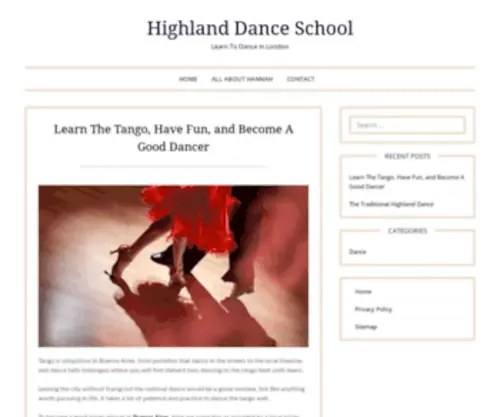 Highlanddanceschool.com(Raising the Future) Screenshot