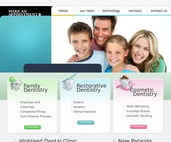 Highlanddental.ca(Highland Dental Clinic) Screenshot