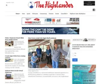 Highlandernews.com(The Highlander) Screenshot