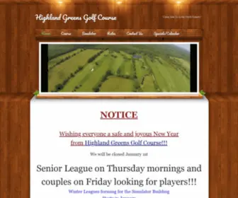 Highlandgreensgolf.com(Highland Greens Golf Course) Screenshot