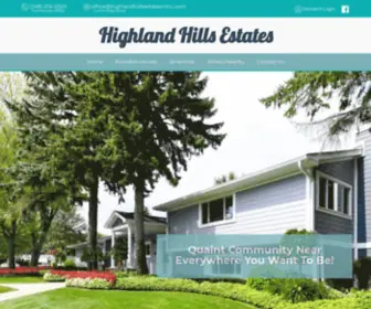 Highlandhillsestatesmhc.com(Highland Hills Estates) Screenshot