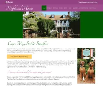 Highlandhousecapemay.com(Best Pet Friendly Bed and Breakfast in Cape May NJ) Screenshot