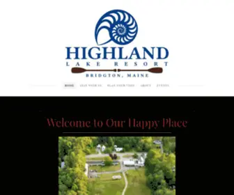 Highlandlakeresort.com(Highland Lake Resort) Screenshot