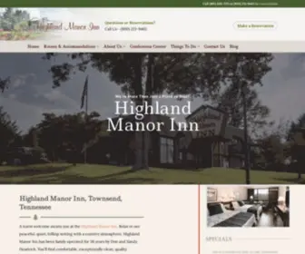 Highlandmanor.com(Highland Manor Inn) Screenshot