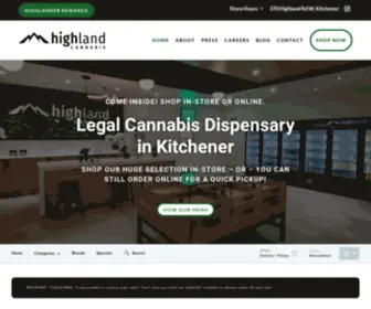 Highlandonhighland.com(Cannabis Dispensary in Kitchener) Screenshot