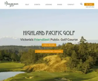 HighlandpacificGolf.com(Highland Pacific Golf Course Victoria BC) Screenshot