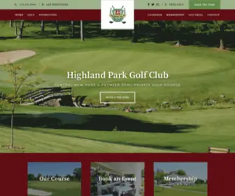 Highlandparkgolfclub.com(Highland Park Golf Club) Screenshot