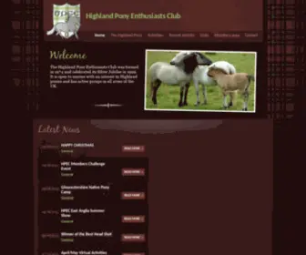 Highlandponyenthusiasts.co.uk(Highland Pony Enthusiasts Club) Screenshot