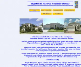 Highlands-Reserve-Vacation-Homes.com(Vacation Rental Homes at Highlands Reserve Golf Course) Screenshot