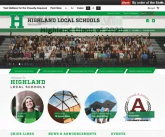 Highlandschools.org(Highland Local Schools) Screenshot