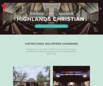 Highlandschristianchurch.com(Highlands Christian Church) Screenshot