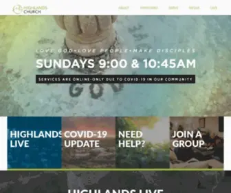 Highlandschurch.org(Highlands Church) Screenshot