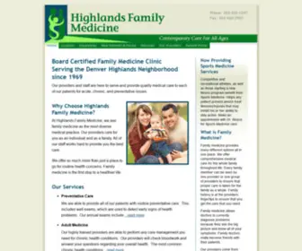 Highlandsfamilymed.com(Highlands Family Medicine) Screenshot