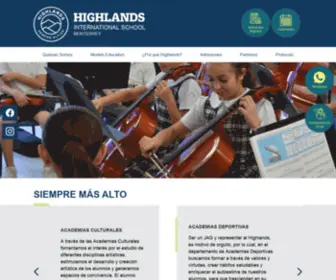 Highlandsmonterrey.com(Highlands International School Monterrey) Screenshot