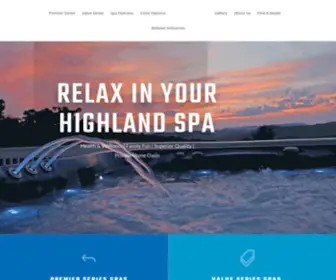 Highlandspas.com(Highland Spas) Screenshot