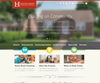 Highlandsrs.com(Public Housing in Cookeville) Screenshot