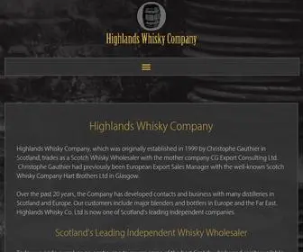 Highlandswhiskycompany.com(Highlands Whisky Company) Screenshot