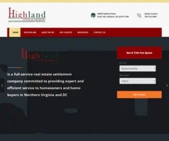 Highlandtitle.com(A full) Screenshot