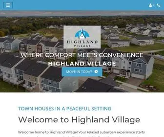 Highlandvillagepgh.com(Pittsburgh Townhomes) Screenshot