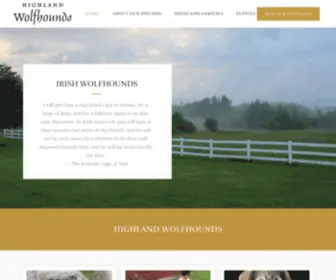 Highlandwolfhounds.com(Highland Wolfhounds) Screenshot