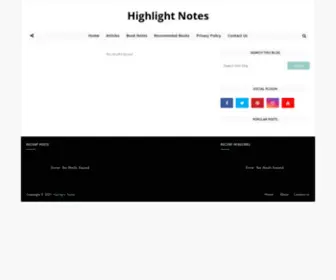 Highlightnotes.com(Highlight Notes) Screenshot