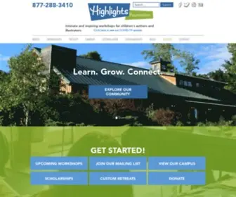 Highlightsfoundation.org(The Highlights Foundation) Screenshot