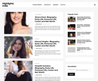 Highlightsindia.com(Highlightsindia) Screenshot