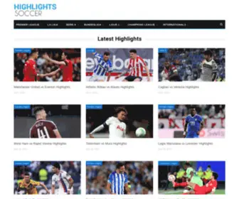 HighlightssoccerHD.com(Highlights Soccer HD) Screenshot