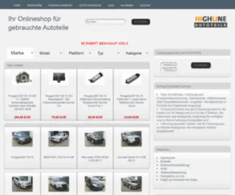 Highline-Autoteile.de(Onlineteile 24) Screenshot
