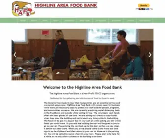 Highlineareafoodbank.org(Highline Area Food Bank) Screenshot