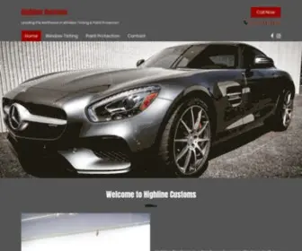 Highlinecustoms.com(Window Tinting) Screenshot