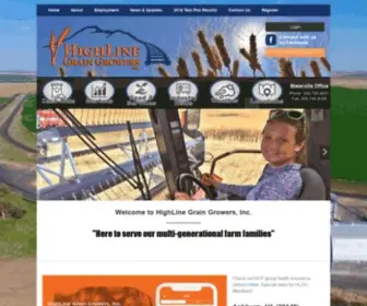Highlinegrain.com(HighLine Grain Growers) Screenshot