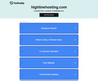 Highlinehosting.com(Highlinehosting) Screenshot