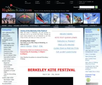 Highlinekites.com(Highline Kites of Berkeley) Screenshot