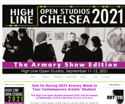 Highlineopenstudios.org(High Line Open Studios) Screenshot