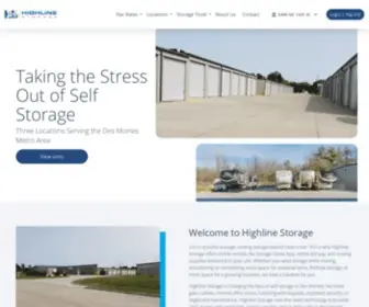 Highlinestorage.com(Highline Storage) Screenshot