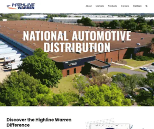 Highlinewarren.com(Automotive Distributor) Screenshot