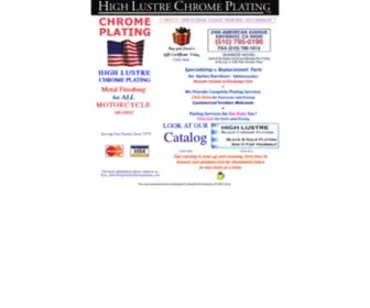 Highlustrechromeplating.com(High Lustre Metal Finishing) Screenshot