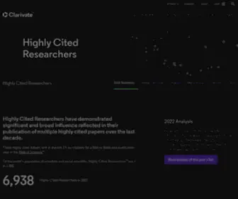 Highlycited.com(Highly Cited Research) Screenshot
